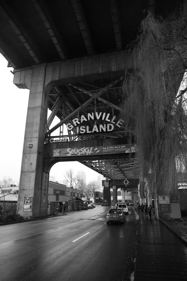 The bridge over Granville Island.